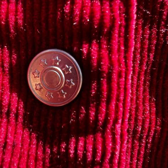 Vintage wine corduroy jacket with fabulously unique cuffs - Picture 4 of 9